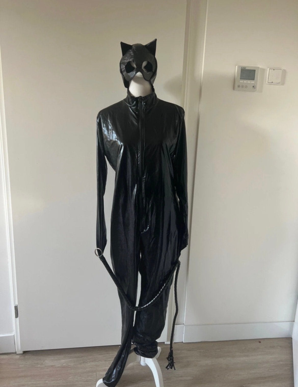 Catwoman kostuum met masker en zweep - Verschillende maten, Ophalen of Verzenden, Nieuw, Overige thema's, Kleding