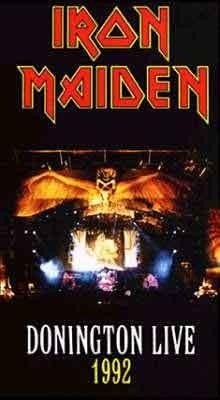 IRON MAIDEN - donington live 1992 VHS VIDEO 1993 EU, Gebruikt, Alle leeftijden, Muziek en Concerten, Ophalen of Verzenden