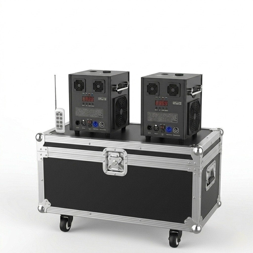 Bundel 2x DJLicht 600W sparkular incl 2 in 1 flightcase, Geluidgestuurd, ., Overige typen, Nieuw