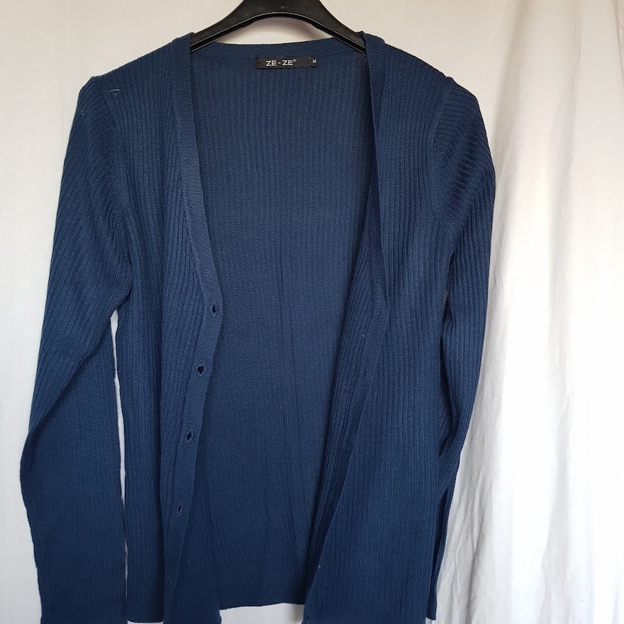 zi-zi vest maat 38, Maat 38/40 (M), Blauw, Ophalen of Verzenden, Zo goed als nieuw