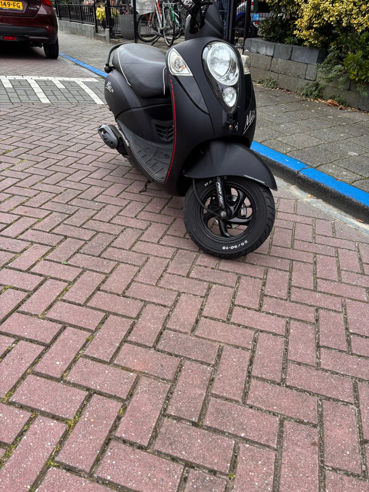 SYM Mio 50 Scooter - Mat Zwart - 16.500 km, Fietsen en Brommers, Mio, Gebruikt, Maximaal 45 km/u, Ophalen of Verzenden