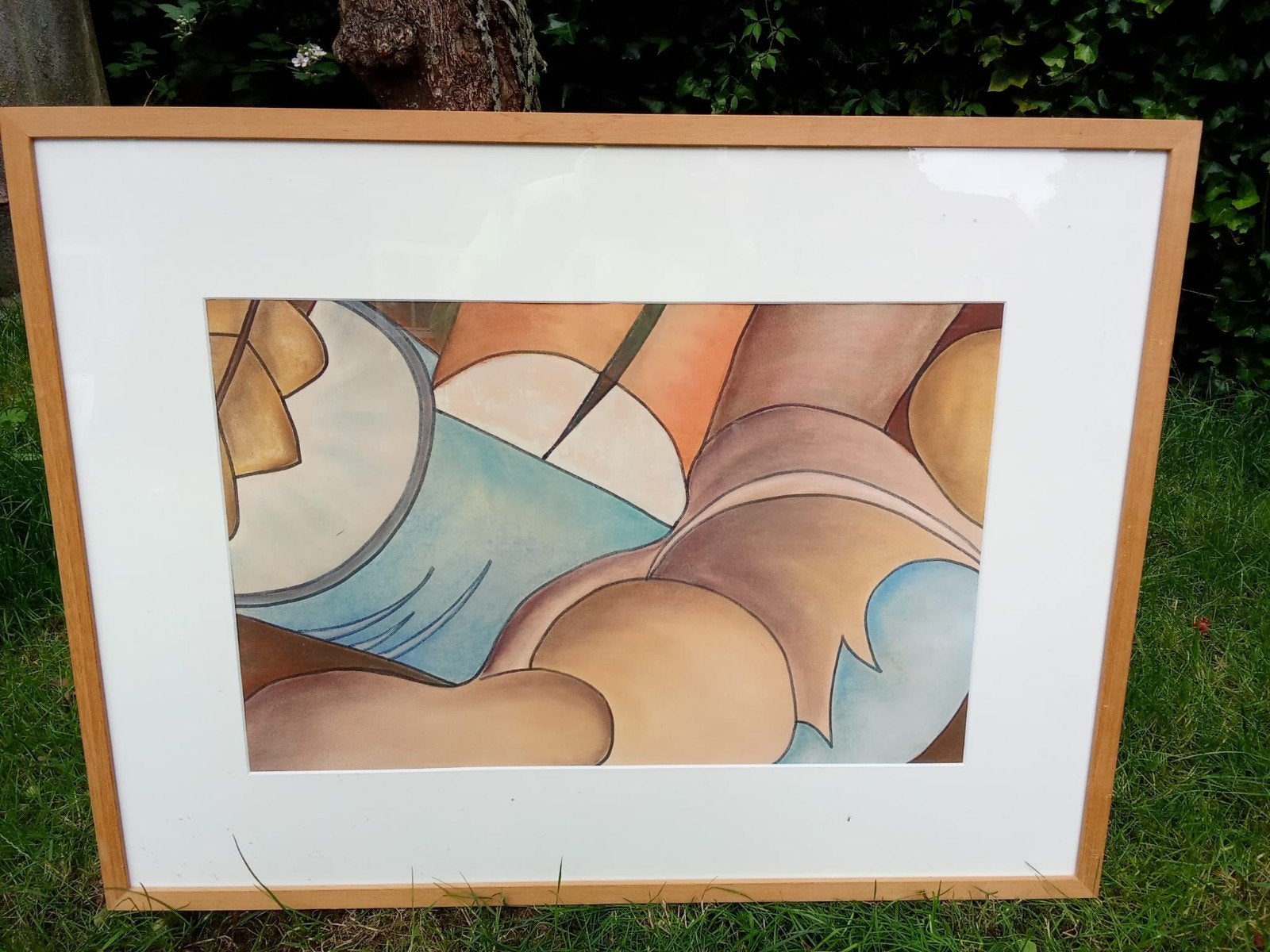 Abstract Schilderij van Thea Molenaar, Ophalen of Verzenden