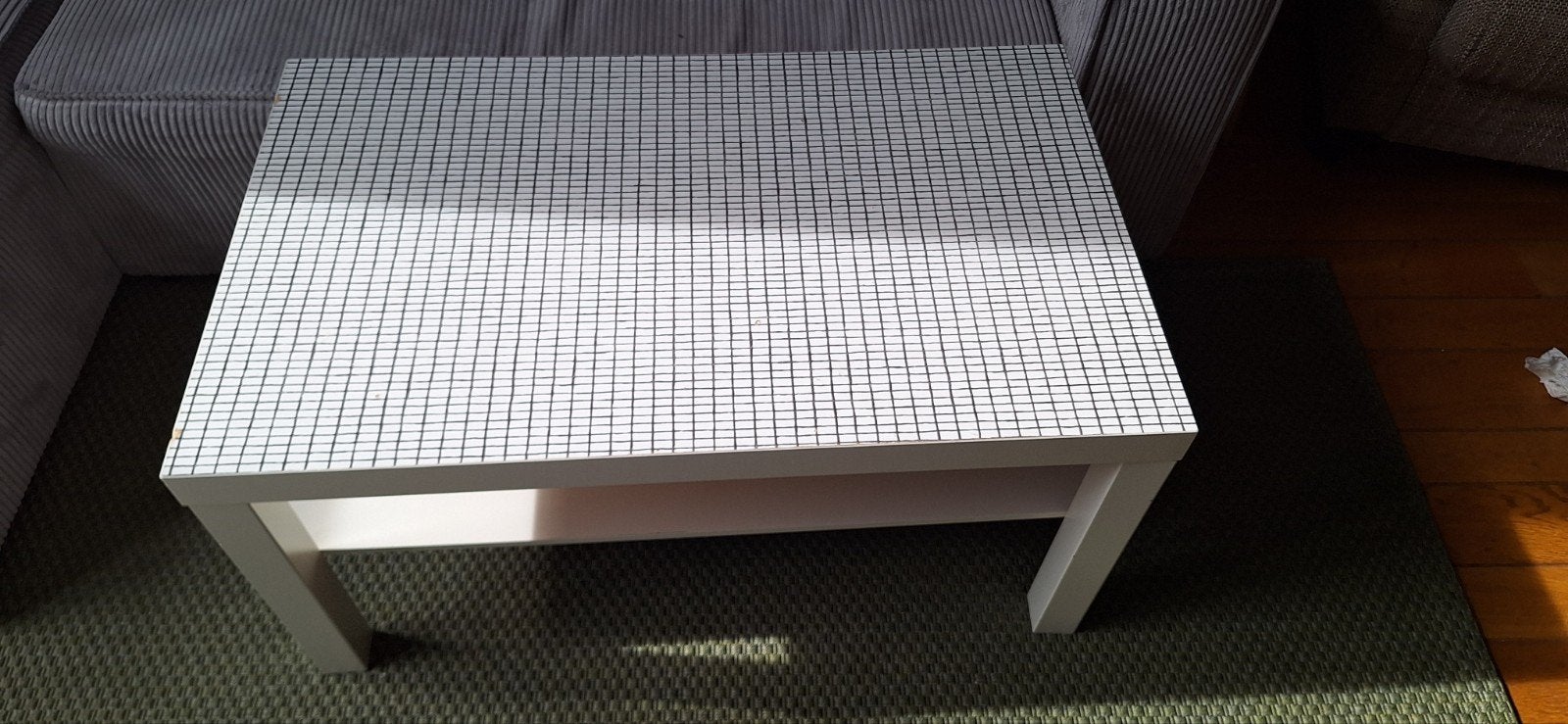 Witte salontafel, Ophalen, Gebruikt, 50 tot 100 cm, 50 tot 100 cm