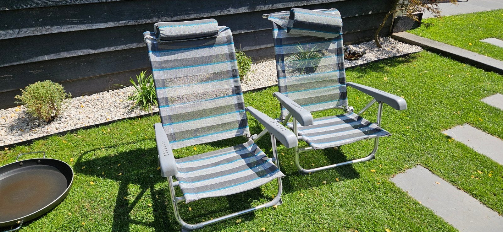 te koop: 2 strandstoelen, Ophalen, Zo goed als nieuw, Campingstoel