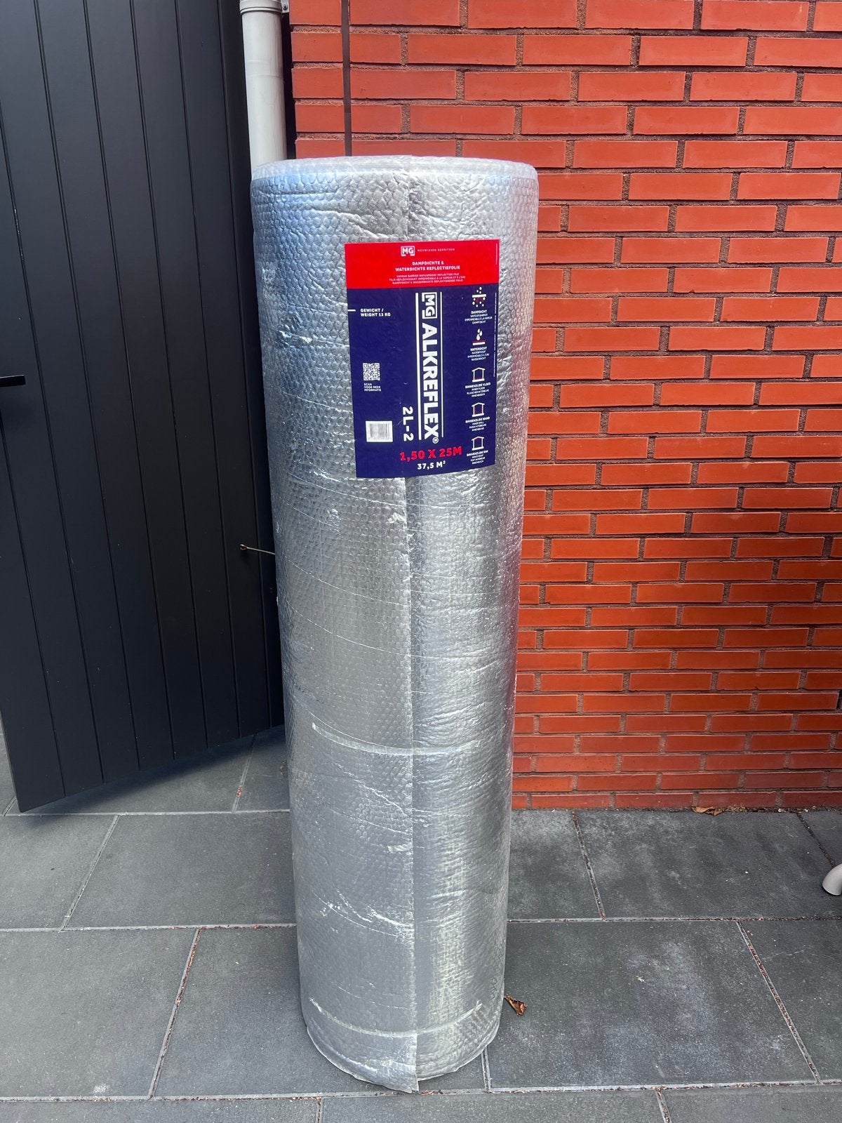 MG Alkreflex 2L-2 Dampdichte Reflectiefolie 37,5 m², Doe-het-zelf en Verbouw, Isolatie en Afdichting, Minder dan 4 cm, Overige materialen