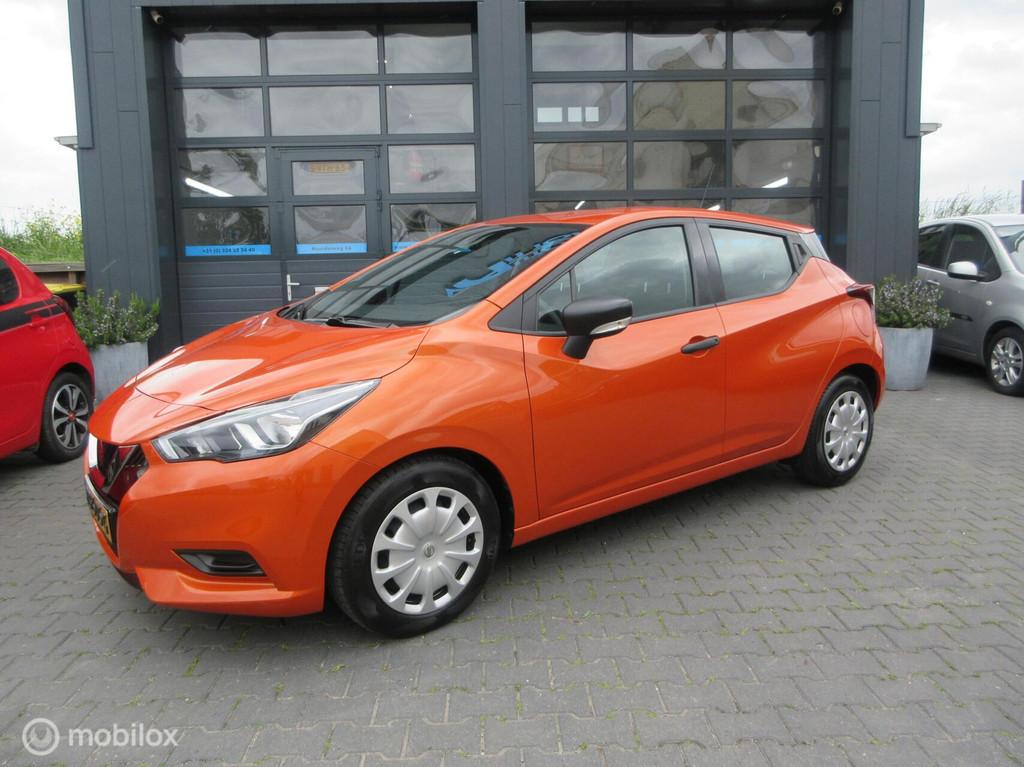 Nissan Micra 1.0L Visia+ 5drs 60dkm 1ste NL Eig Airco Cruise, Stof, Gebruikt, Overige kleuren, Origineel Nederlands