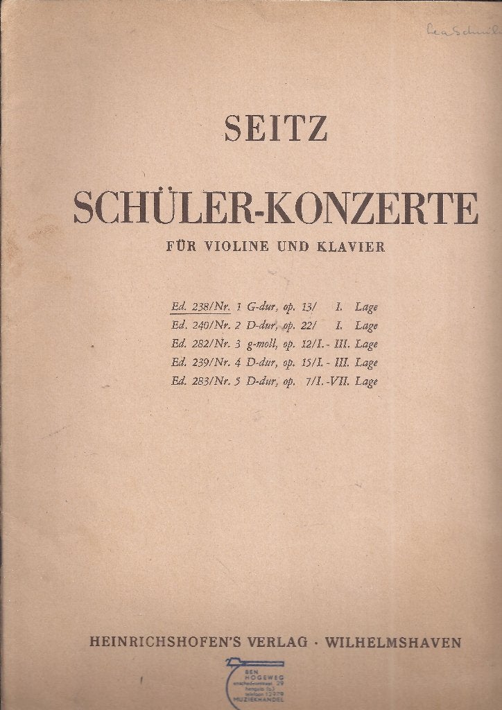 Bo1964 bladmuziek scholierenconcert, Ophalen of Verzenden, Zo goed als nieuw, Artiest of Componist, Piano