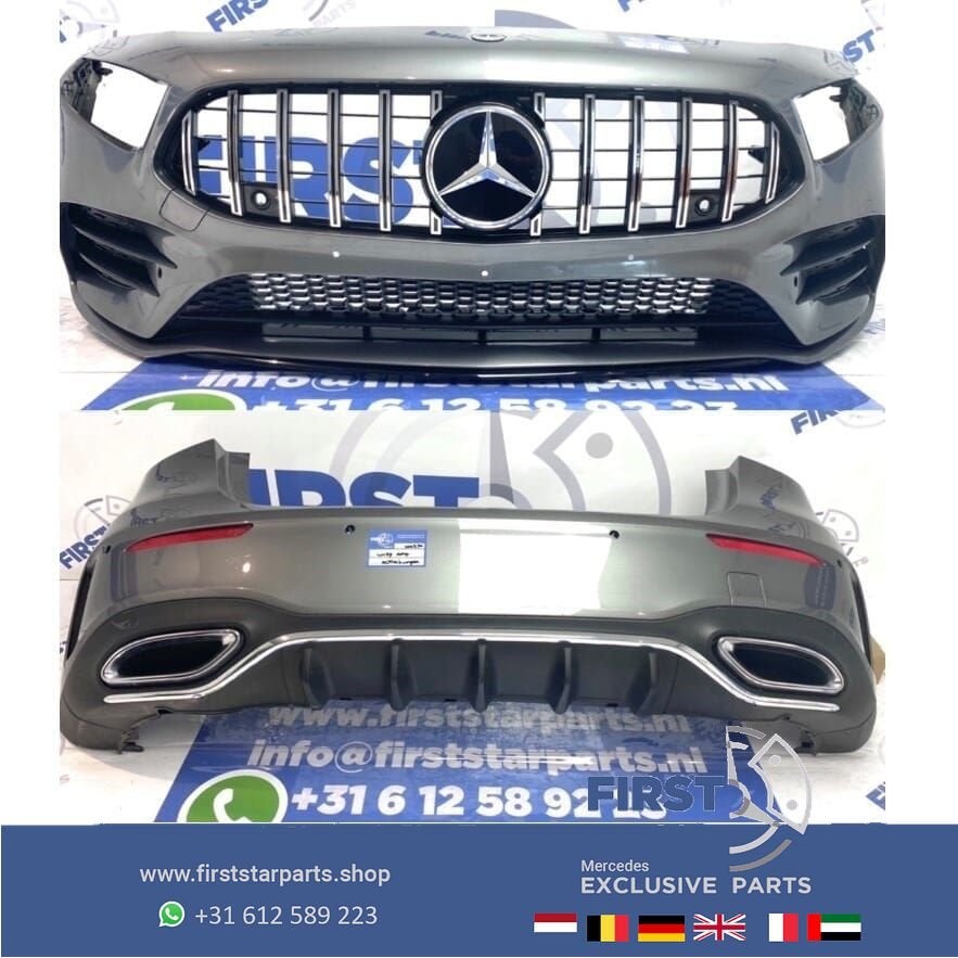 W177 AMG PAKKET Origineel Mercedes A Klasse 2021 GRIJS VOORB, Auto-onderdelen, Gebruikt, -, Ophalen of Verzenden, Bumper