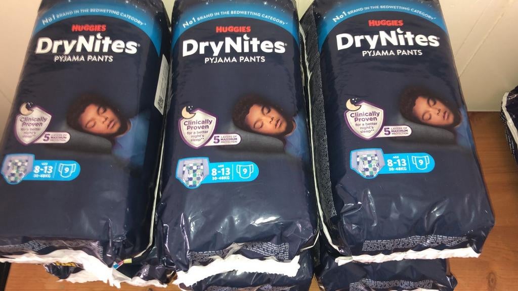 Drynites 8-13 jaar 6 pakken, Ophalen, Nieuw