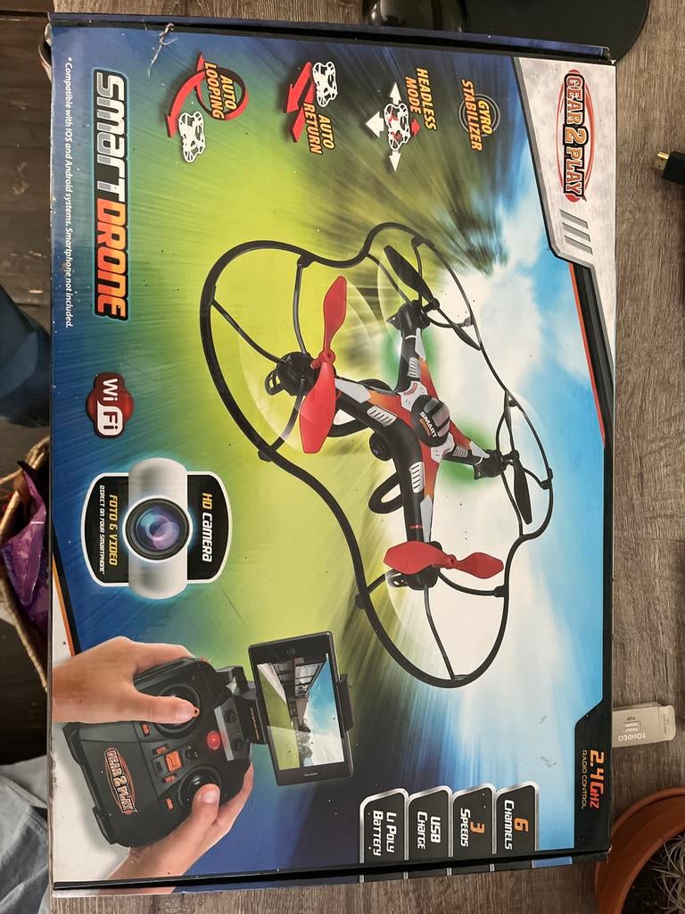 Gear2Play Smart Drone met HD camera en FPV, Hobby en Vrije tijd, Ophalen of Verzenden, Zo goed als nieuw