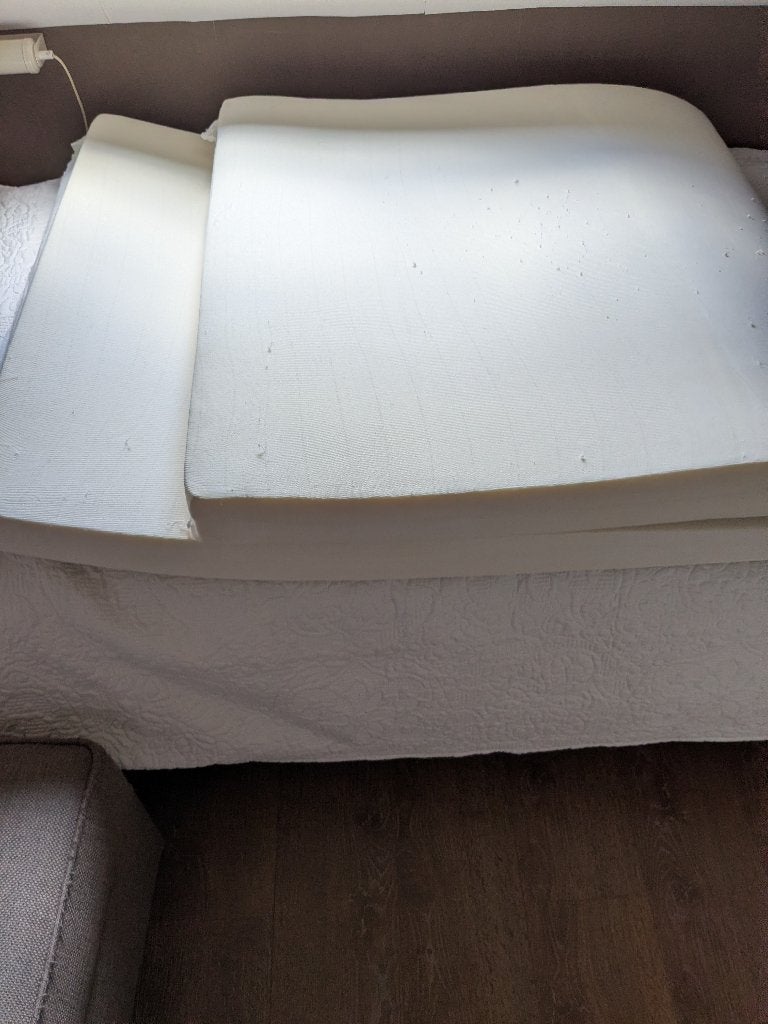 Matras - topper, Huis en Inrichting, Slaapkamer | Matrassen en Bedbodems, Ophalen, Gebruikt, 90 cm, Eenpersoons