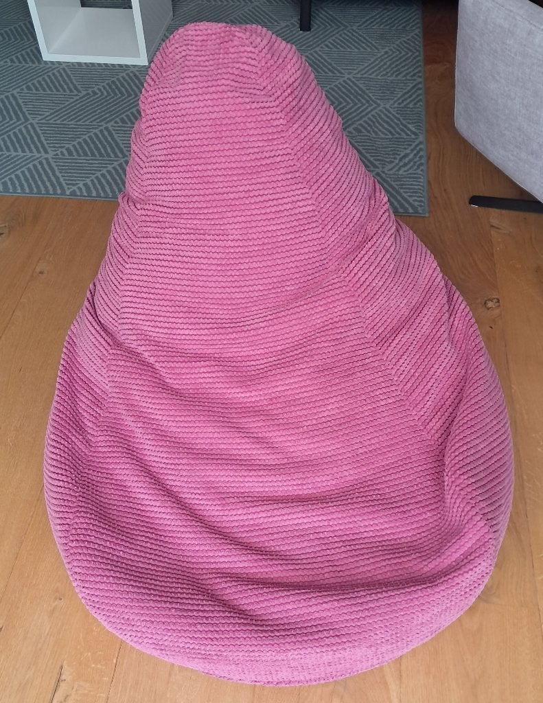 Roze zitzak van LOFT25, Ophalen, Zo goed als nieuw, Roze, Zitzak