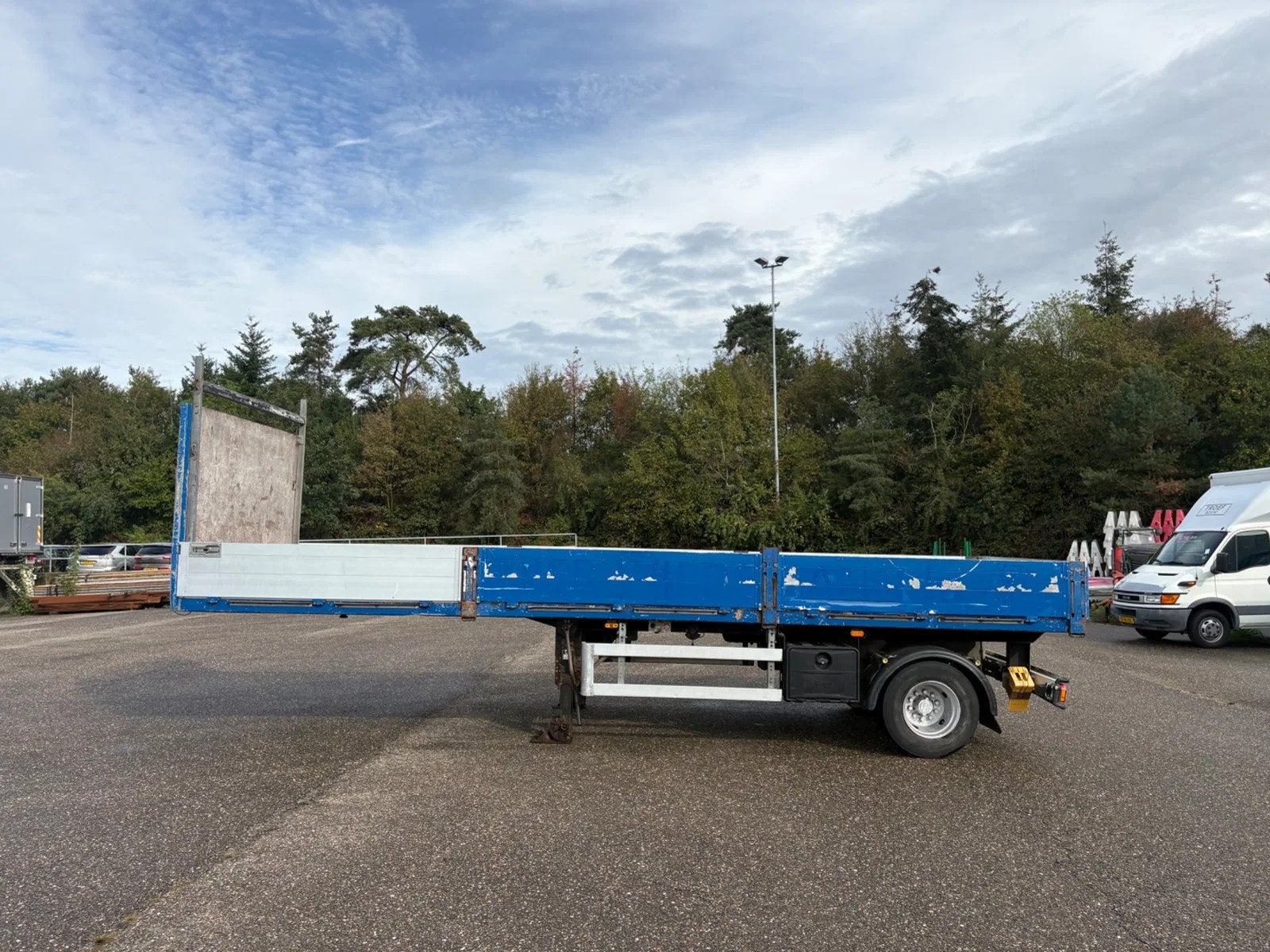 Fuchs - Oplegger 12.7 TON met aluminium luiken (bj 2008), Blauw, Overige brandstoffen, Bedrijf, Aanhangers en Opleggers