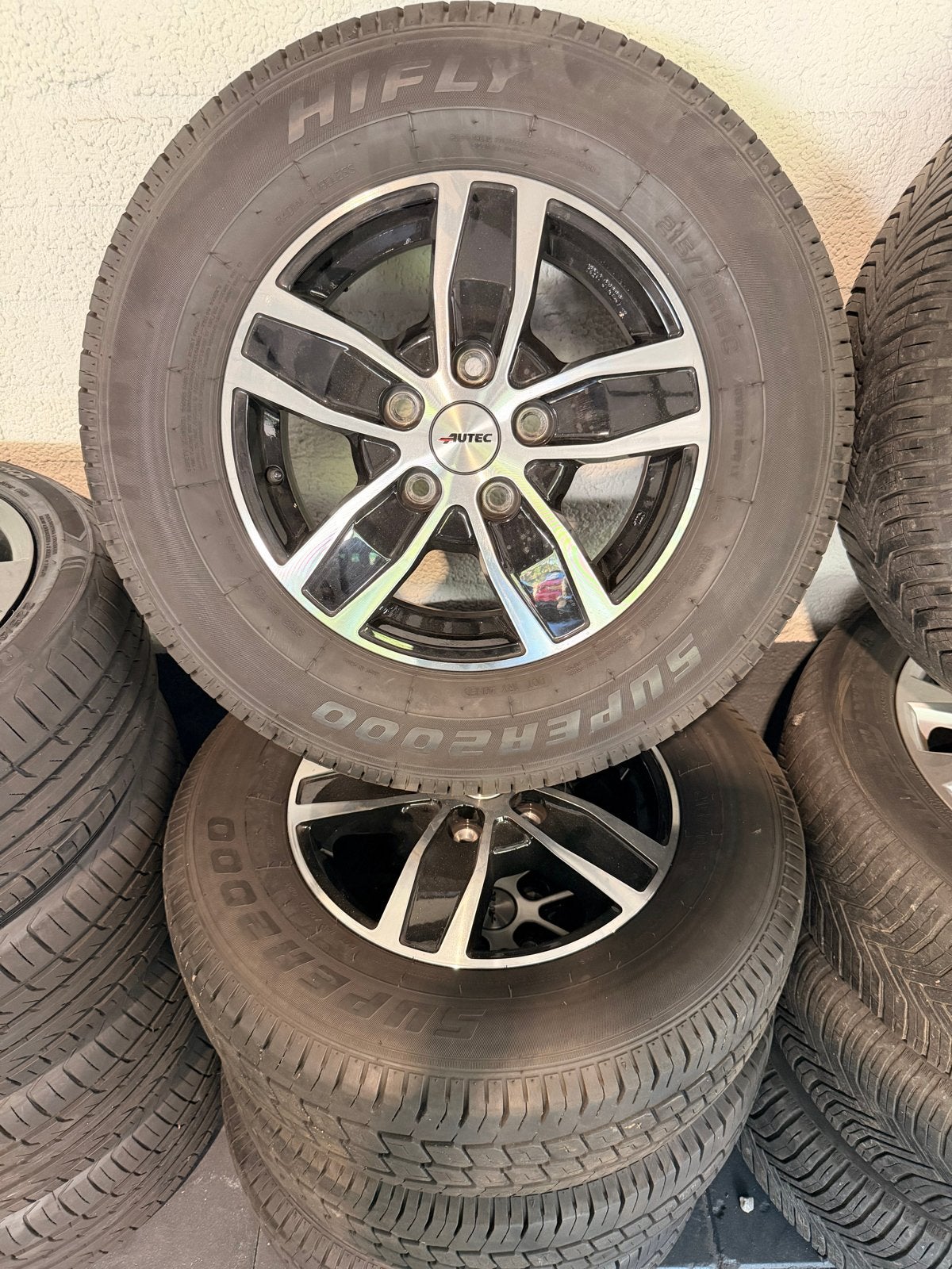 Camper bestelwagen velgen met banden  All Season 215/70R15C, Ophalen, 15 inch, Banden en Velgen, All Season