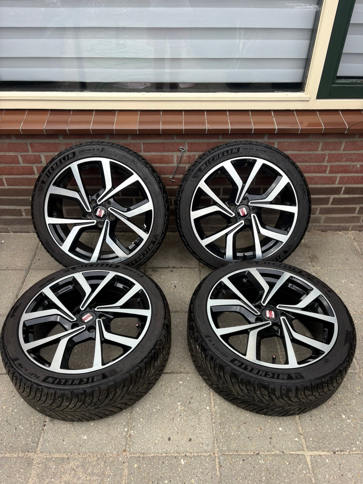 Seat leon fr 5x112 18 inch met goede banden, Auto-onderdelen, Banden en Velgen, Ophalen, 18 inch, Gebruikt, Banden en Velgen