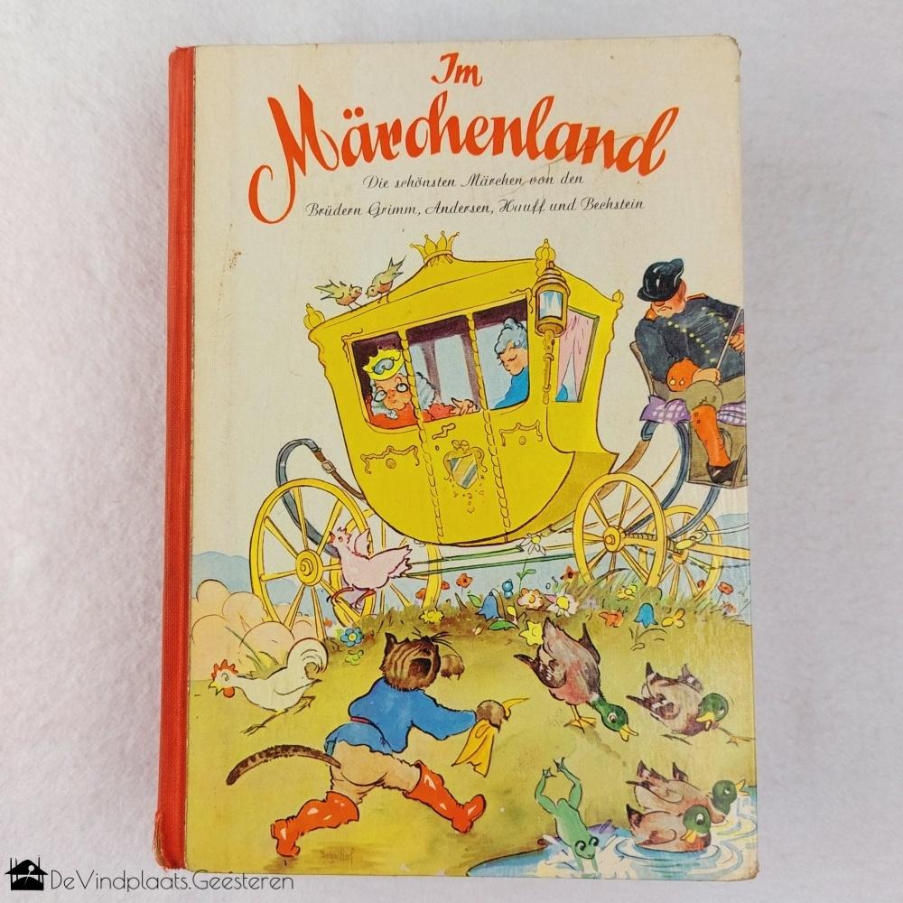 Im Märchenland – oud Duits sprookjesboek - prachtige prenten, Boeken, Sprookjes en Fabels, Ophalen of Verzenden, Zo goed als nieuw