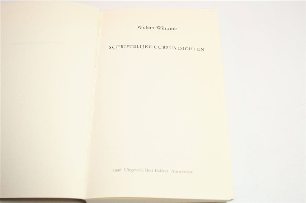 Cursus Dichten — Willem Wilmink — Rijm & Betekenis, Ophalen of Verzenden, Gelezen
