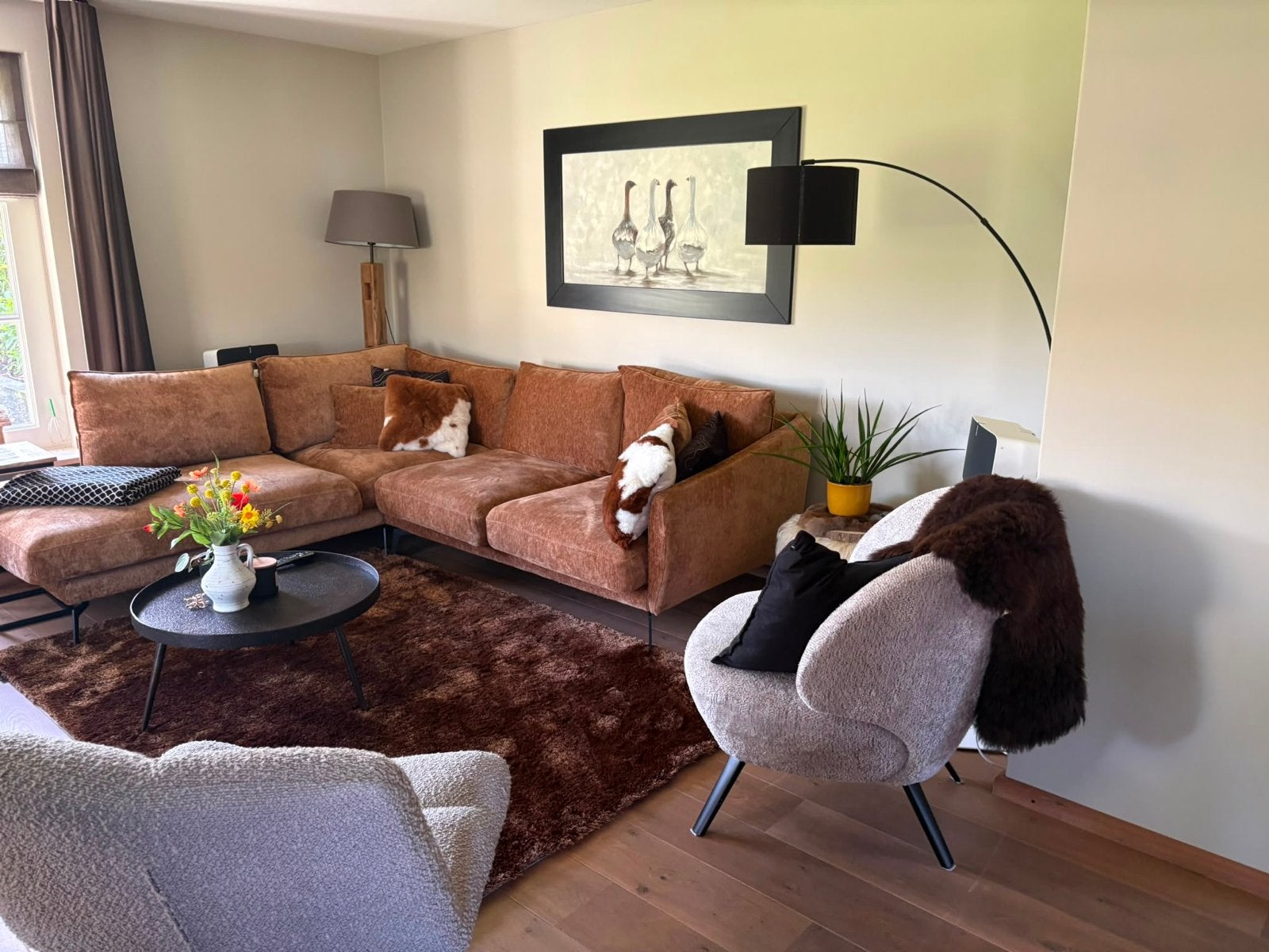 Mart Visser tapijt Vernon Honey Custard 160x230 cm, Huis en Inrichting, Stoffering | Tapijten en Kleden, Ophalen, Bruin, 150 tot 200 cm