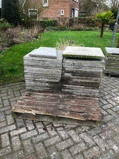 Betontegels, Ophalen, Gebruikt, 5 tot 10 m², Beton