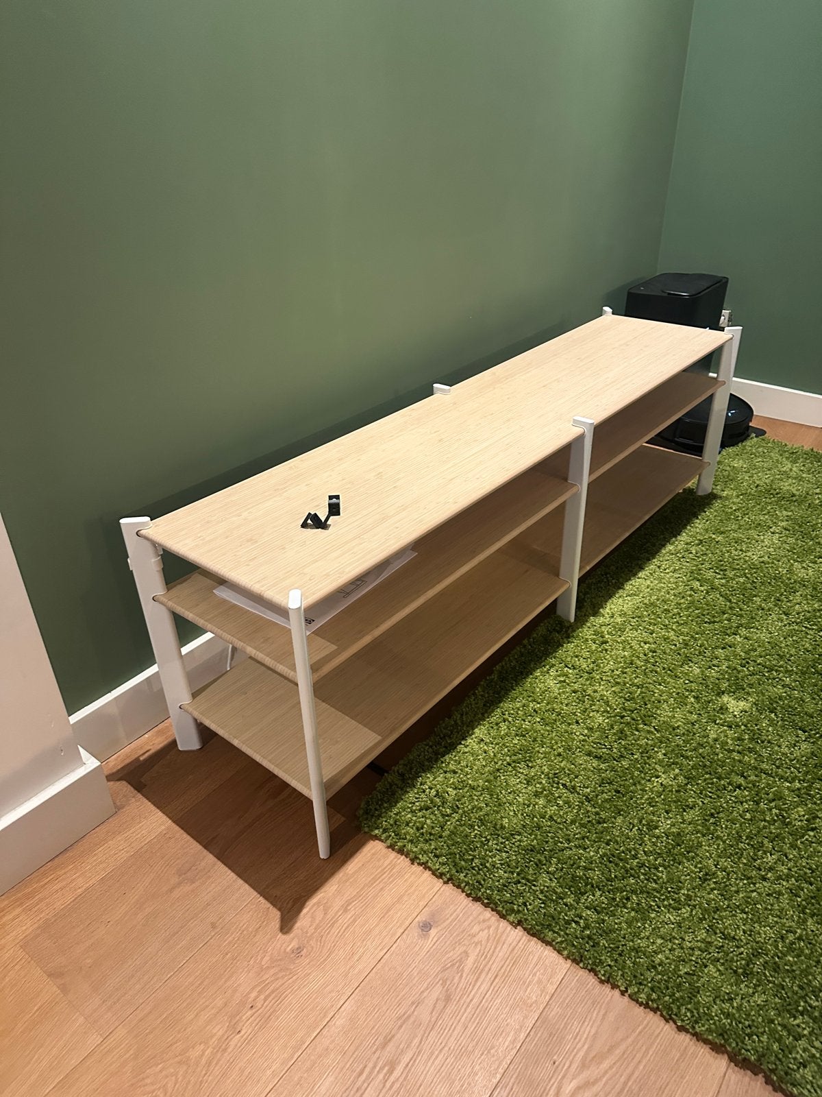IKEA JÄTTESTA TV-meubel 160x40x49 cm, Ophalen, 150 tot 200 cm, Zo goed als nieuw, Minder dan 100 cm