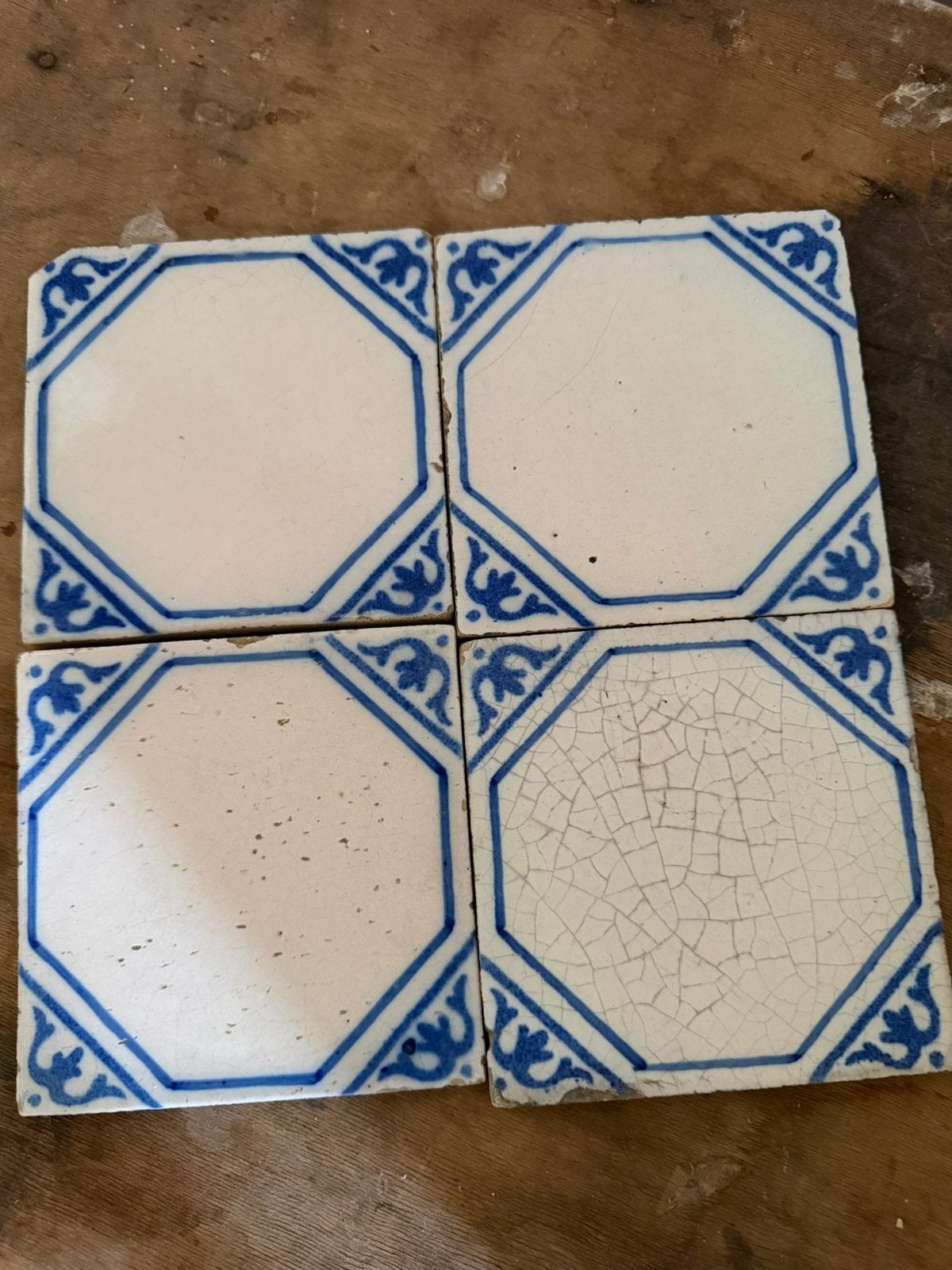 Oude blauw witte tegels, Ophalen of Verzenden
