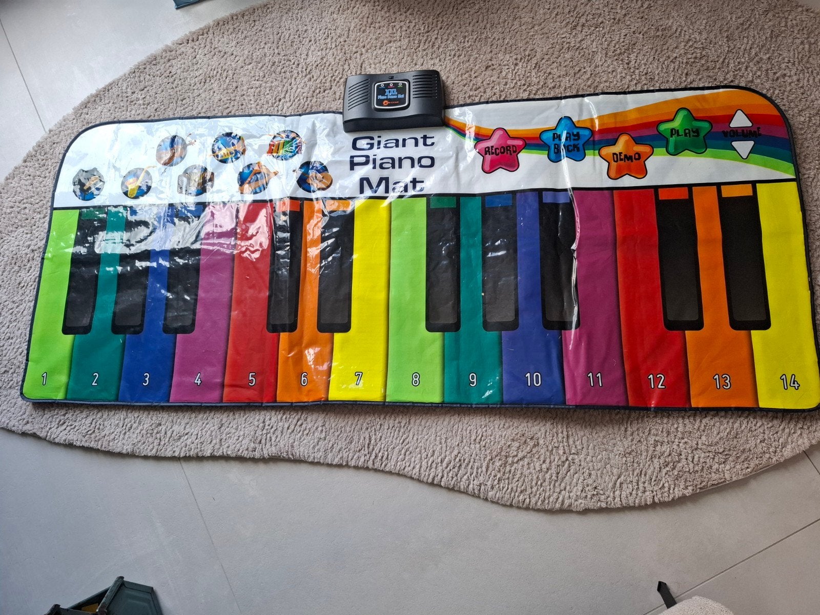 Giant Piano Dance Mat XXL - Muziekmat voor Kinderen, Muziek en Instrumenten, Keyboards, Ophalen of Verzenden, Zo goed als nieuw