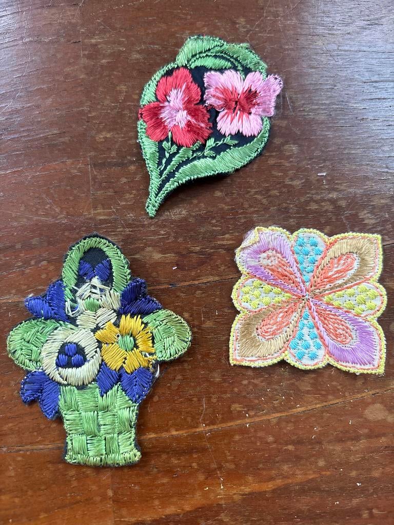 Vintage Bloemen applicatie, Ophalen of Verzenden, Nieuw, Overige applicaties