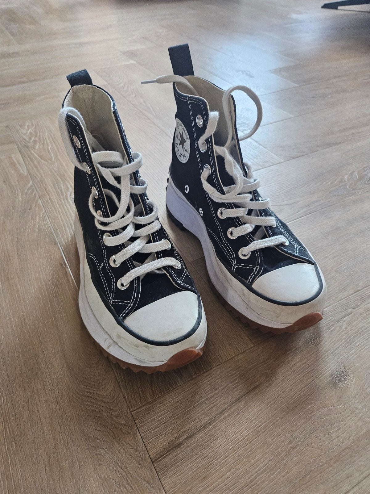 Converse Run Star Hike Hi Zwart Maat 37.5, Ophalen of Verzenden