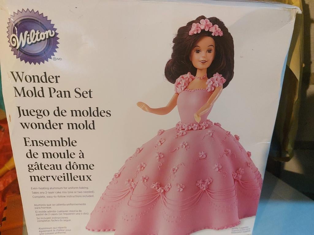 Prinses taart cake bakvorm Wonder Mold Pan set barbie taart, Ophalen of Verzenden