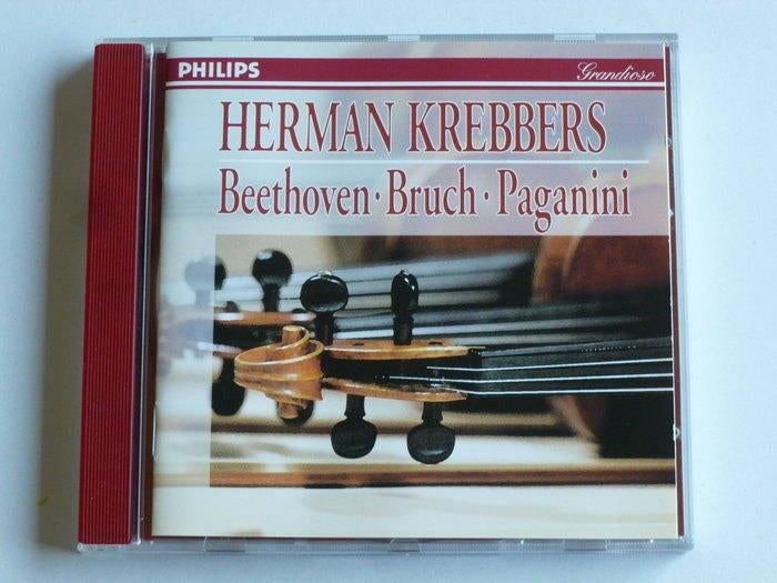 Herman Krebbers, viool. Beethoven, Bruch, Paganini, Ophalen of Verzenden, Classicisme, Zo goed als nieuw, Orkest of Ballet