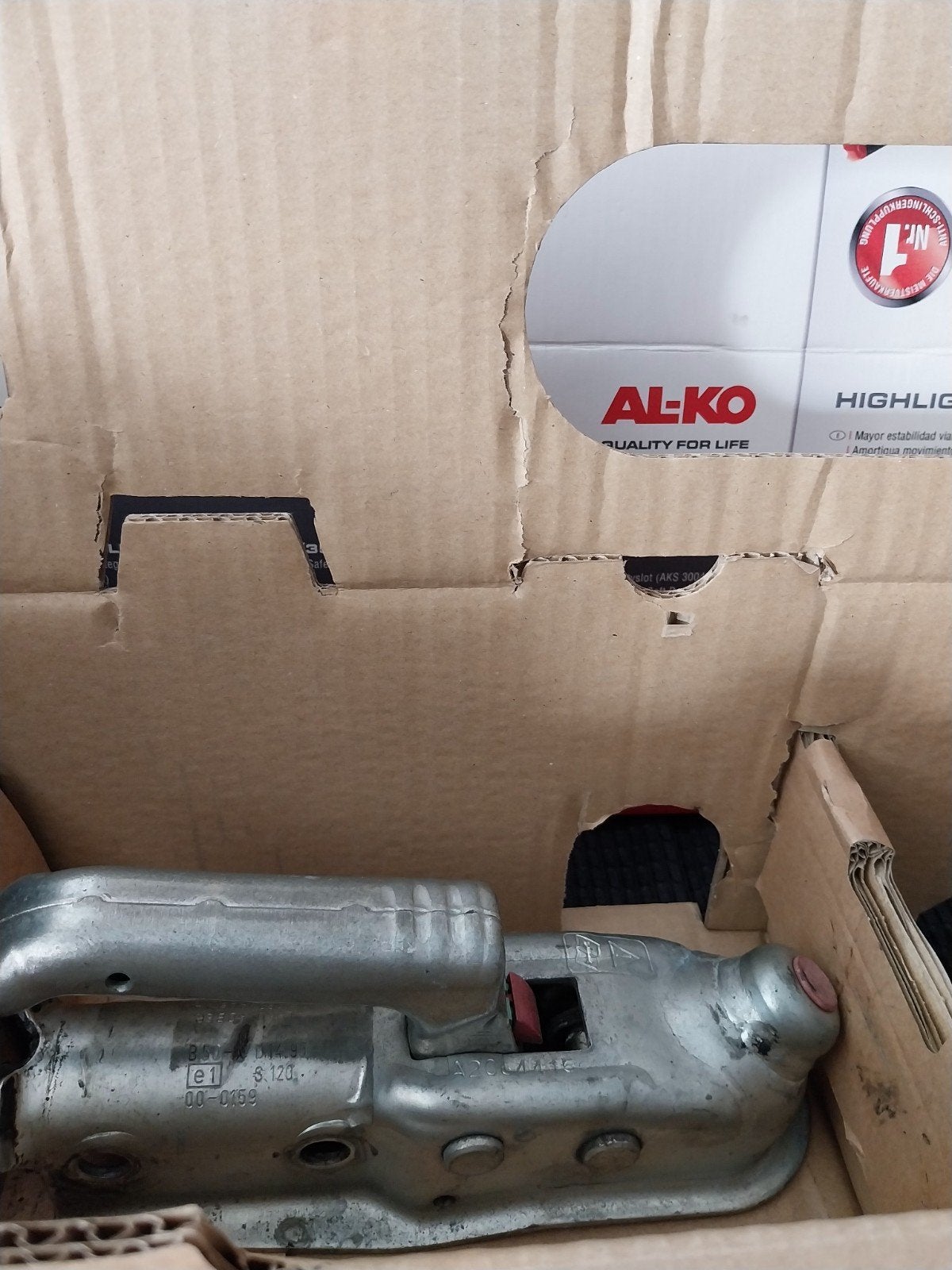 Al-KO 160 B kogelkoppeling 1600 kg 50 MM, Caravans en Kamperen, Caravan accessoires, Ophalen of Verzenden, Gebruikt