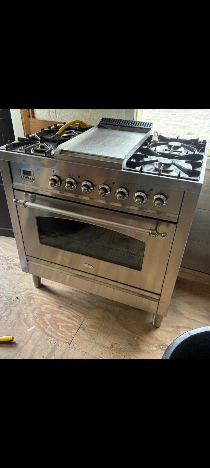Boretti Fornuis 90cm - Gas met Oven, Gebruikt, 60 cm of meer, Ophalen of Verzenden, Gas