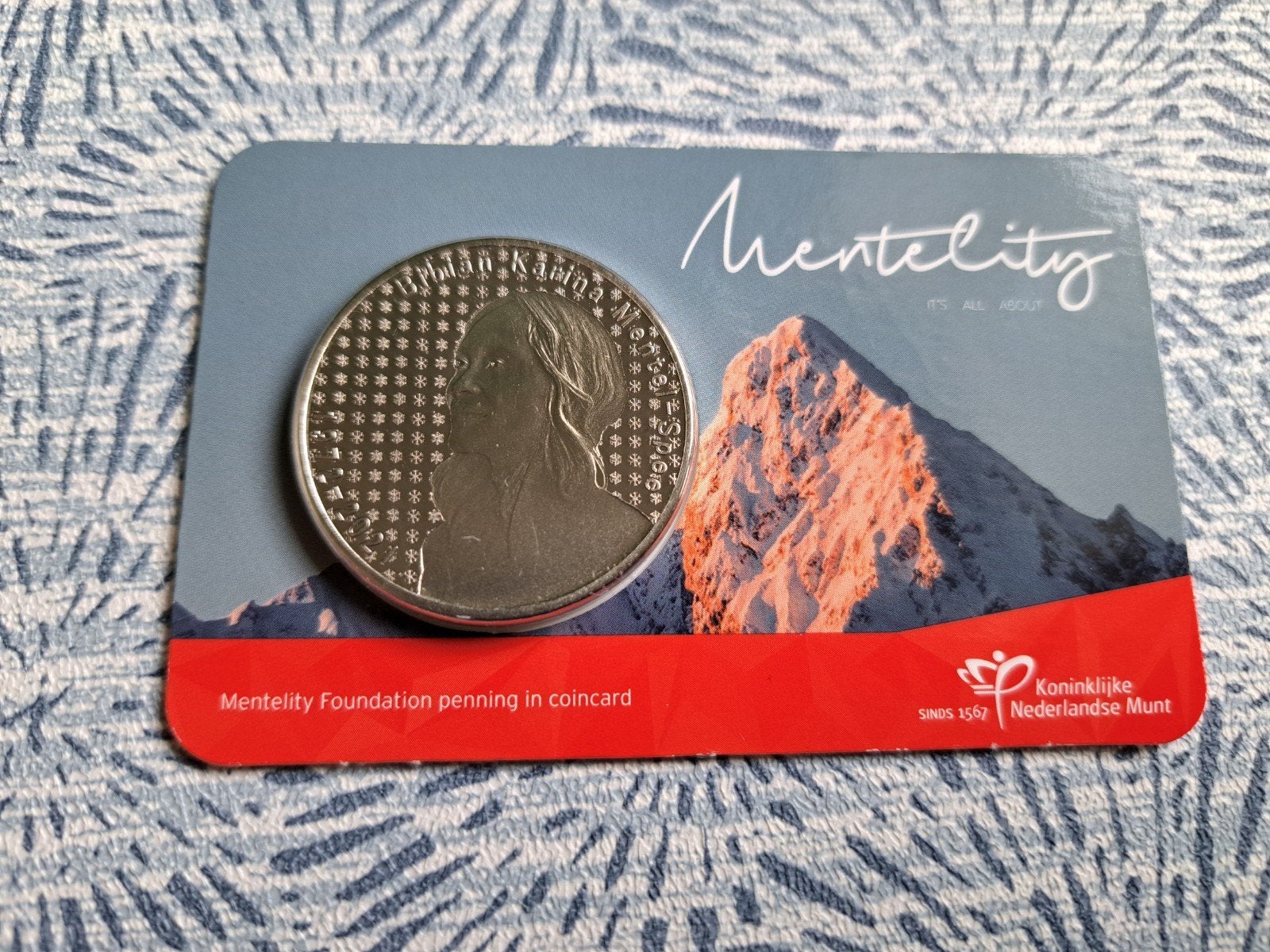 Mentelity Foundation Penning 2022 in coincard, Ophalen of Verzenden, Overige materialen, Nederland