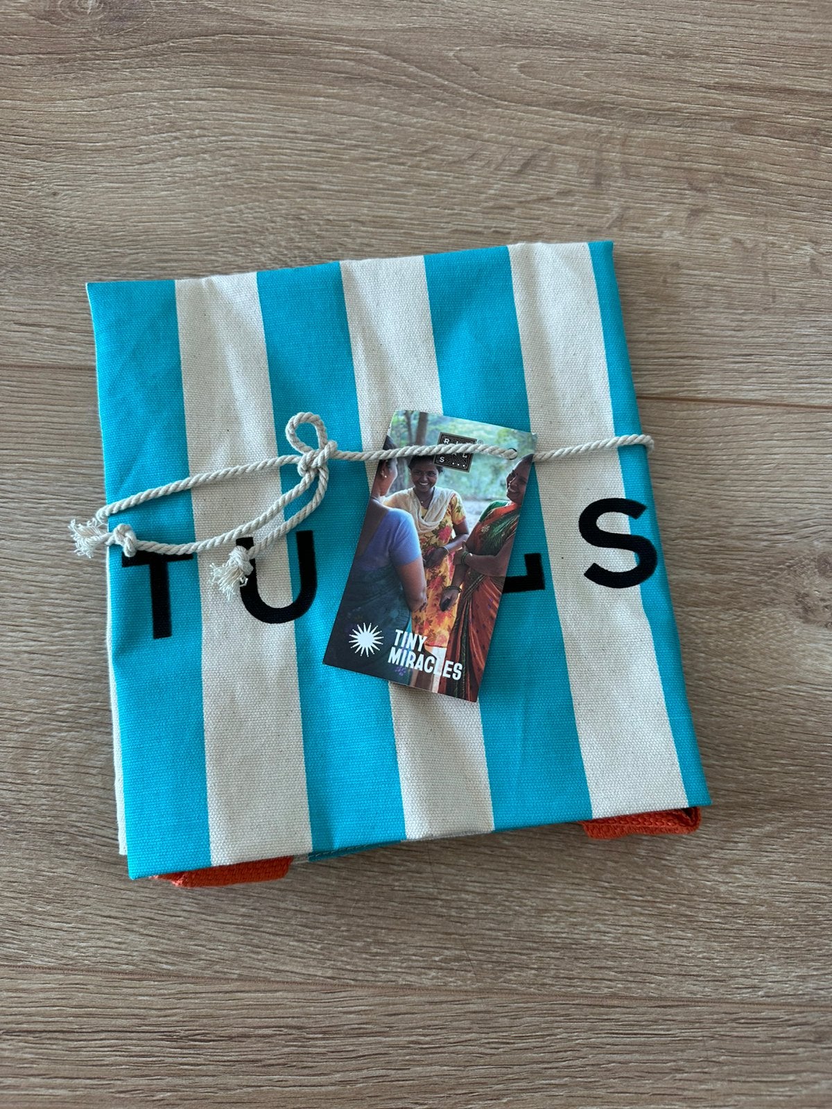 NIEUW 2x Rituals Beach Bag Strand Tas Canvas Shopper Blauw, Sieraden, Tassen en Uiterlijk, Ophalen of Verzenden, Nieuw, Blauw