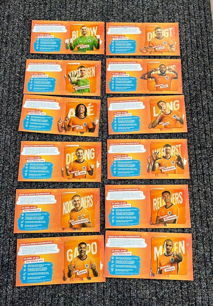 Albert Heijn Oranje speelkaarten (EK 2024), Verzamelen, Ophalen of Verzenden, Nieuw, Speelkaart(en)