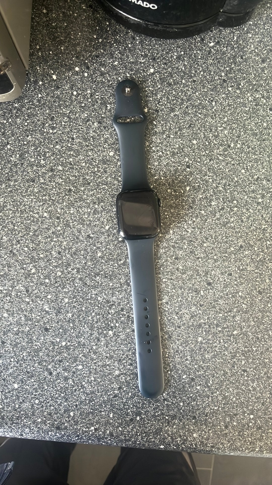 Apple watch serie 7, Ophalen of Verzenden, Gebruikt, Zwart, IOS