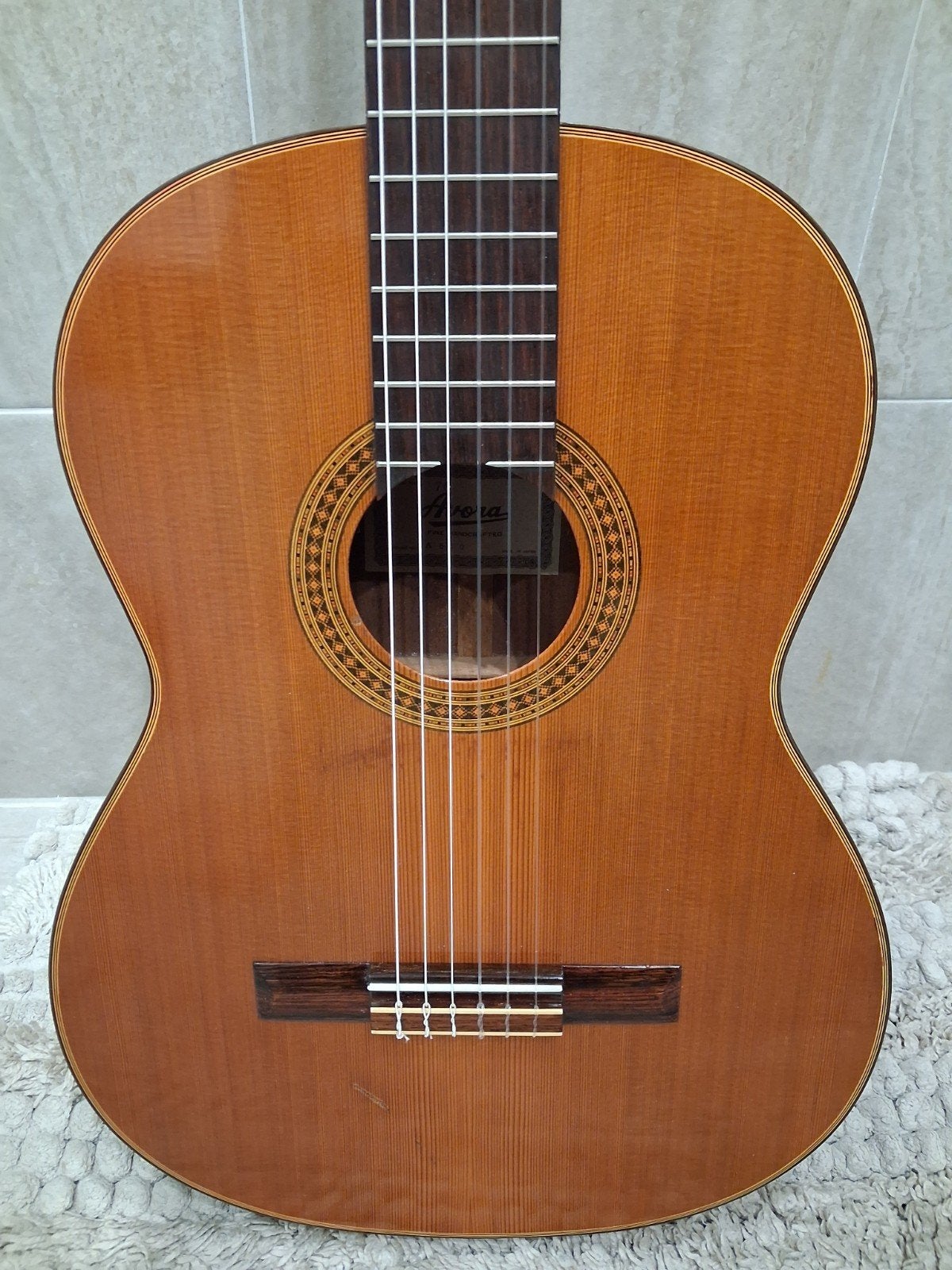Vintage Japanse Avora A550 klassieke gitaar 1970 topstaat., Ophalen of Verzenden, Gebruikt, Klassieke of Spaanse gitaar