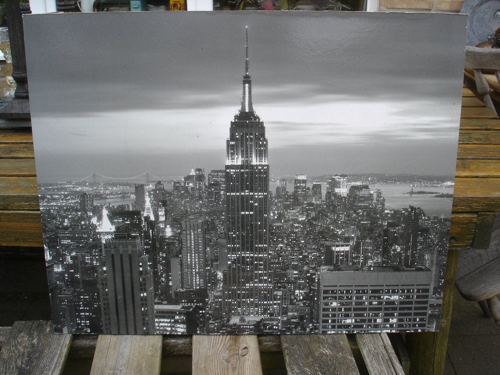 zwart/wit poster schilderij // New York city, Ophalen, Zo goed als nieuw, 75 tot 100 cm, Schilderij