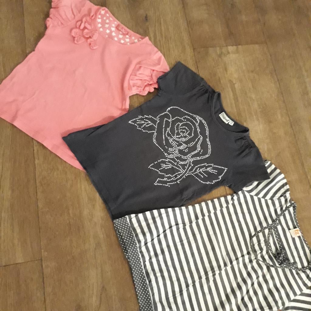 3 shirtjes mt 128, Persival, Meisje, Ophalen of Verzenden, Zo goed als nieuw