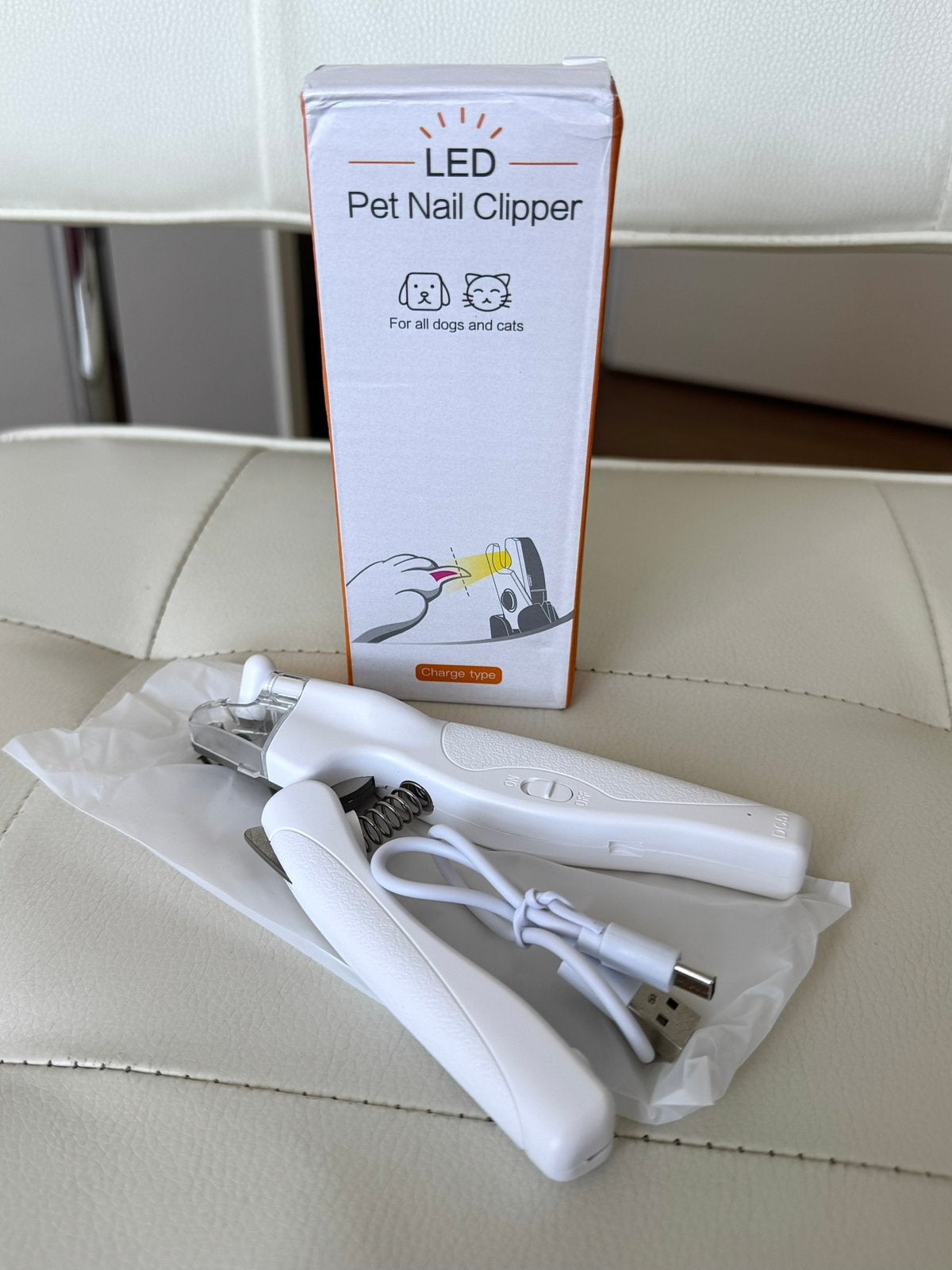 Elektrische Nagelknipper met LED voor Hond en Kat Nieuw, Verzenden, Nieuw