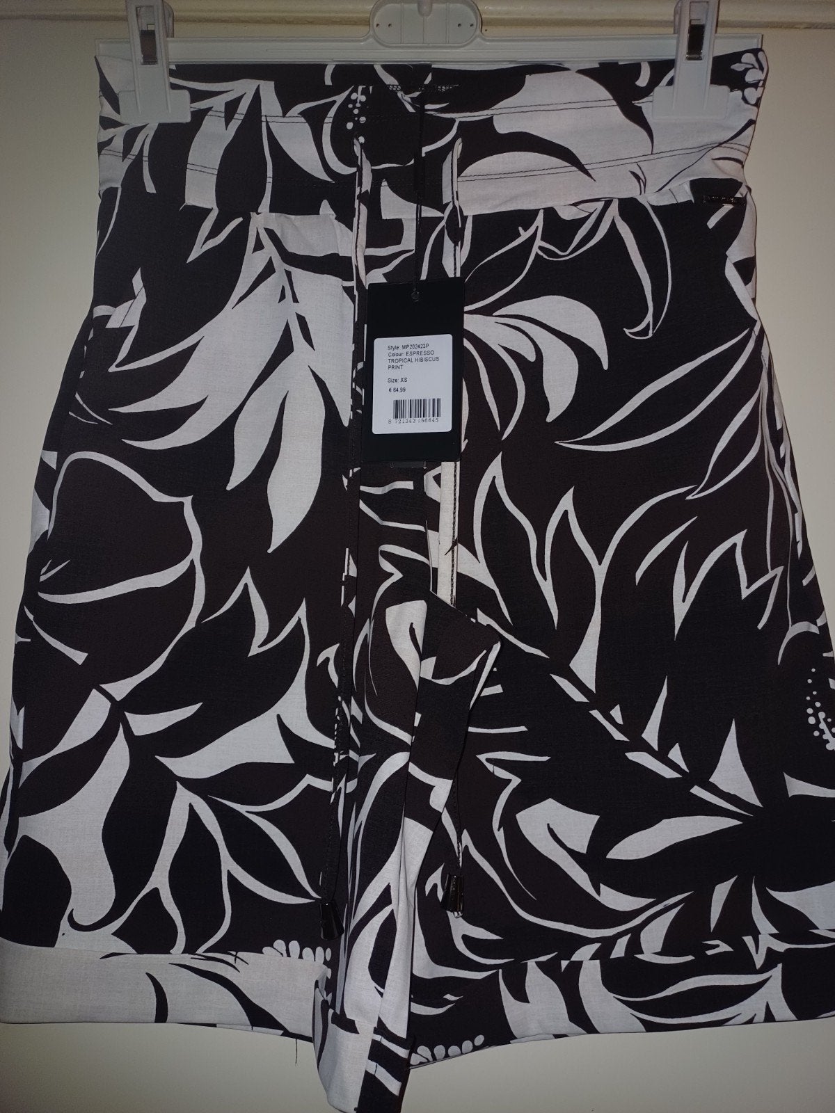 Mi piace Travel Bermuda Espresso Tropical Hibiscus print, Kleding | Dames, Mp, Nieuw, Ophalen of Verzenden, Mp