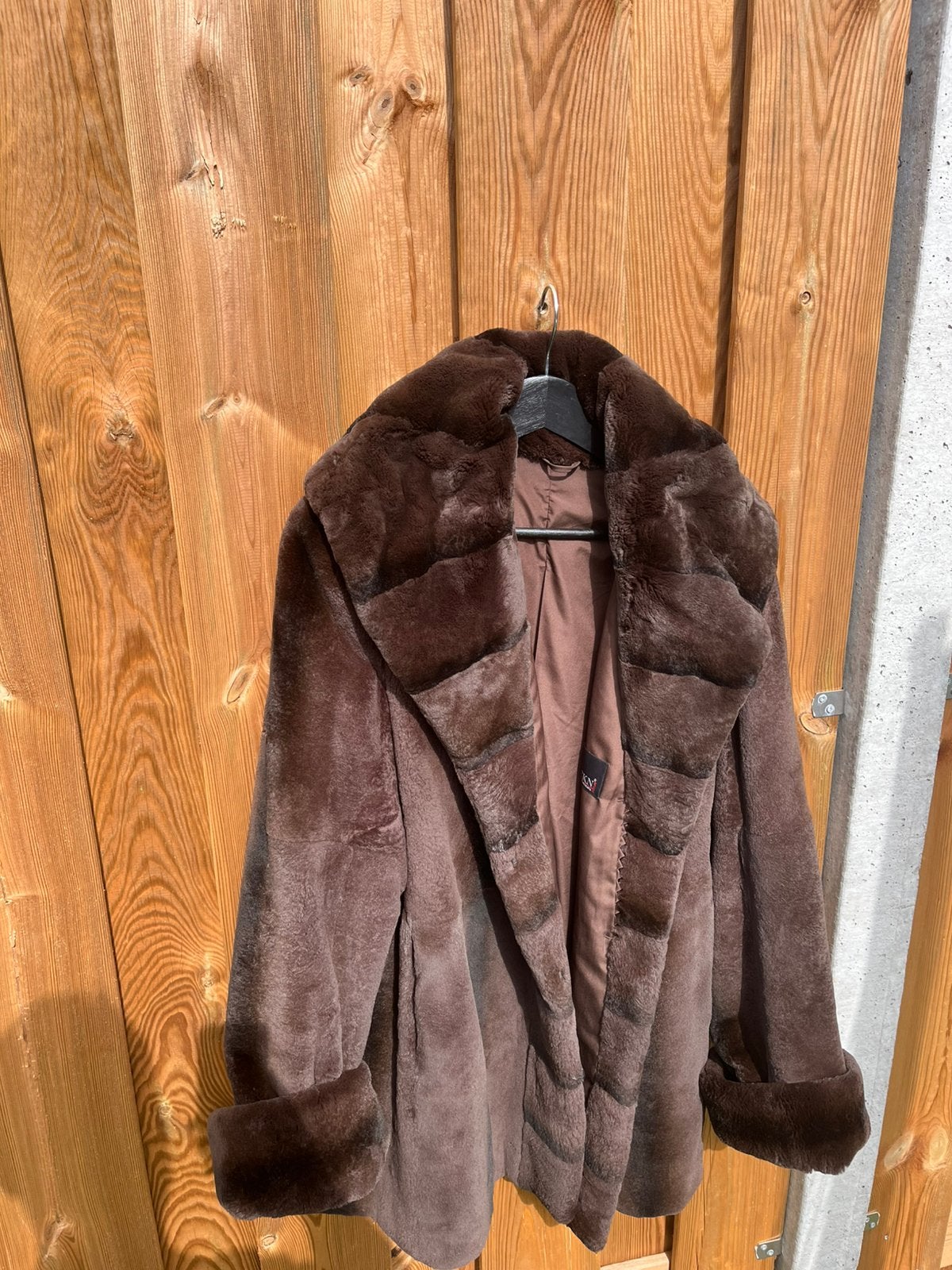 Luxe bontjas, Kleding | Dames, Ophalen of Verzenden, Zo goed als nieuw, Maat 42/44 (L), Bruin