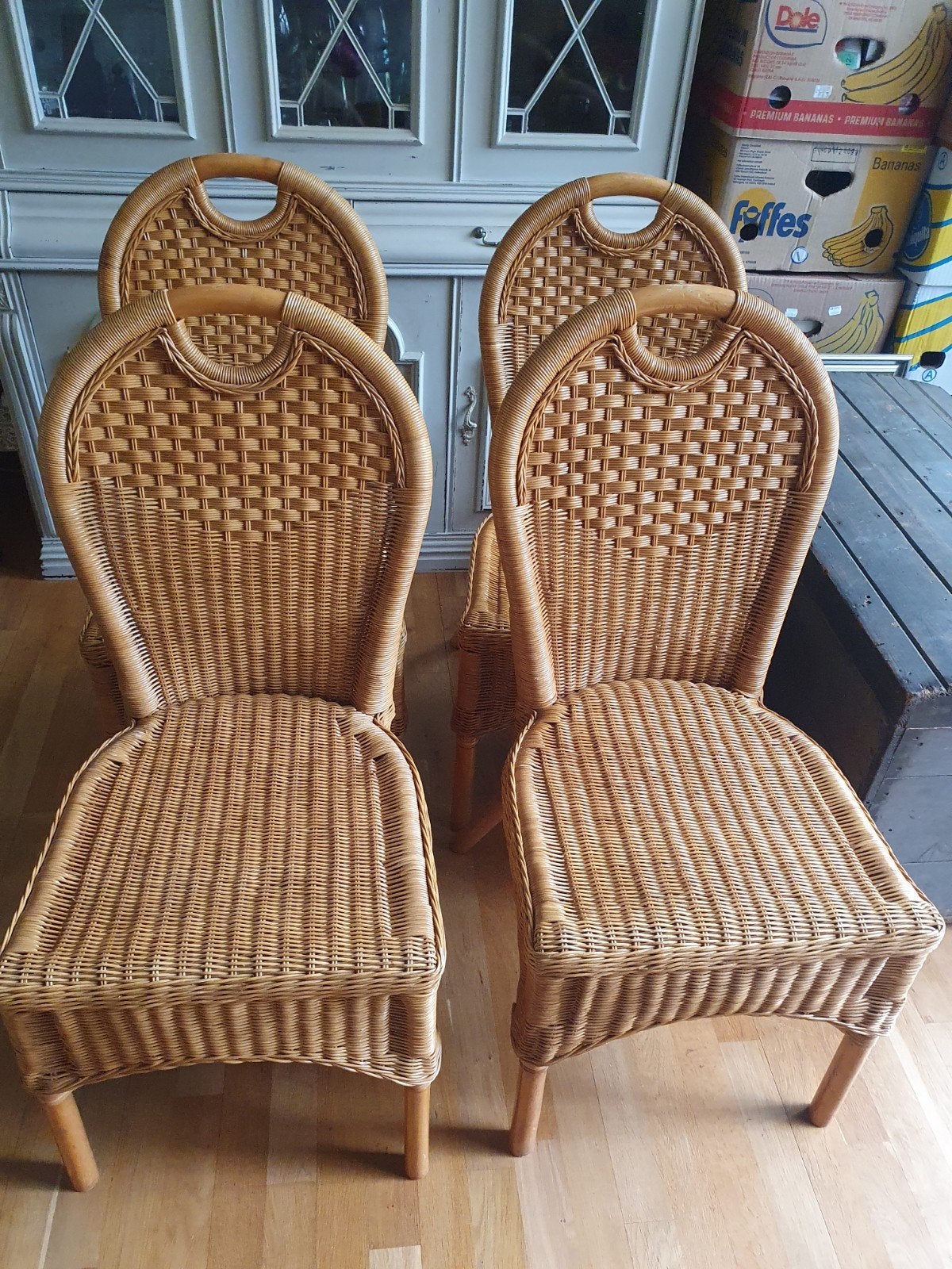 GRATIS rotan stoelen in goede staat, Ophalen, Gebruikt, Overige kleuren, Natuurlijk, Bohemian