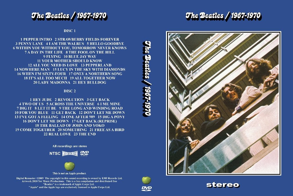 The Beatles 1967-1970 Blue Album 2 DVD, Alle leeftijden, Verzenden, Nieuw in verpakking, Concert