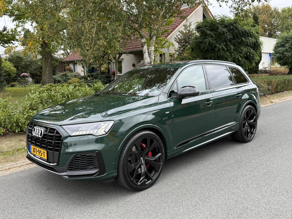 Audi Q7 60 TFSIe quattro S-Line Competition 456PK Pano•360, Auto's, Audi, Automaat, 14 kWh, Gebruikt, Euro 6