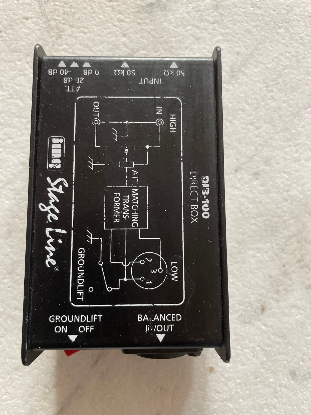 Stage Line DI-100 Direct Box - Gebruikt, Ophalen of Verzenden, Gebruikt