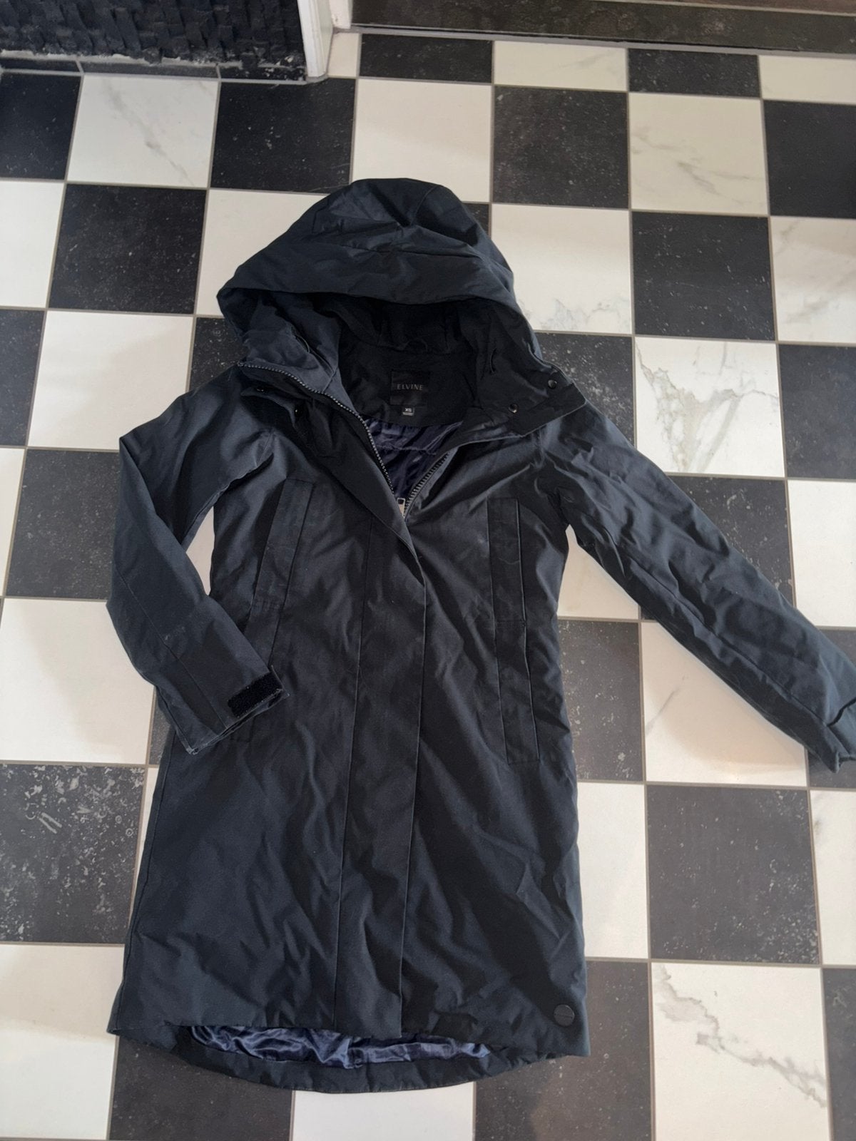 Elvine wintjas dark navy xs, Kleding | Dames, Ophalen of Verzenden, Zo goed als nieuw, Maat 34 (XS) of kleiner, Blauw