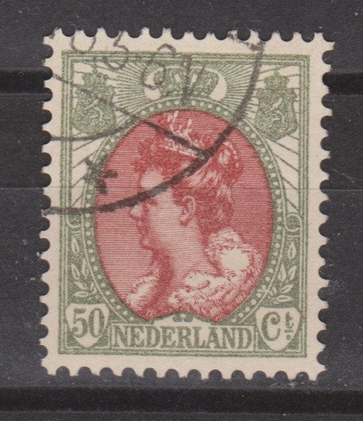NVPH 74 gebruikt Wilhelmina 1899 ; OUD NEDERLAND per stuk, Postzegels en Munten, Ophalen of Verzenden, T/m 1940, Gestempeld