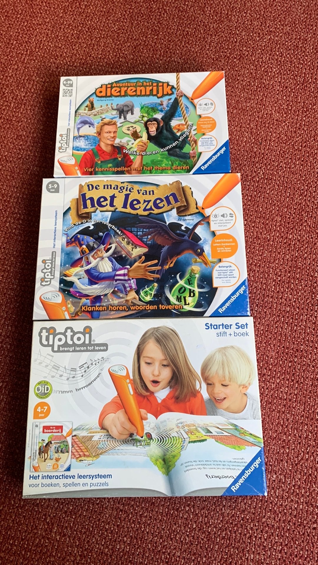 Tiptoi pakket starterset en stift en uitbreidingen, Ophalen of Verzenden, Gebruikt