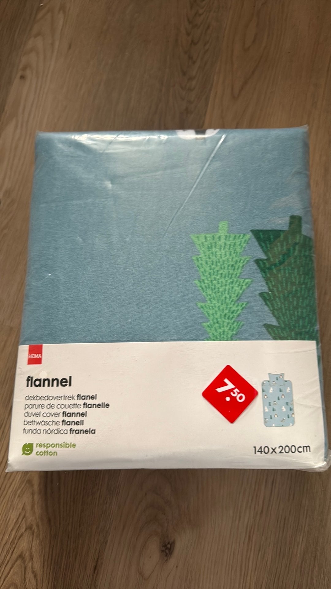 Nieuwe hema katoen dekbedovertrek 140x200, Ophalen of Verzenden, Nieuw